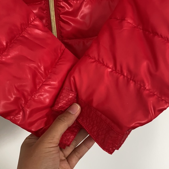 Luckylu Milano Pocketable Red Puffer Light Down Short Jacket - Picture 6 of 12